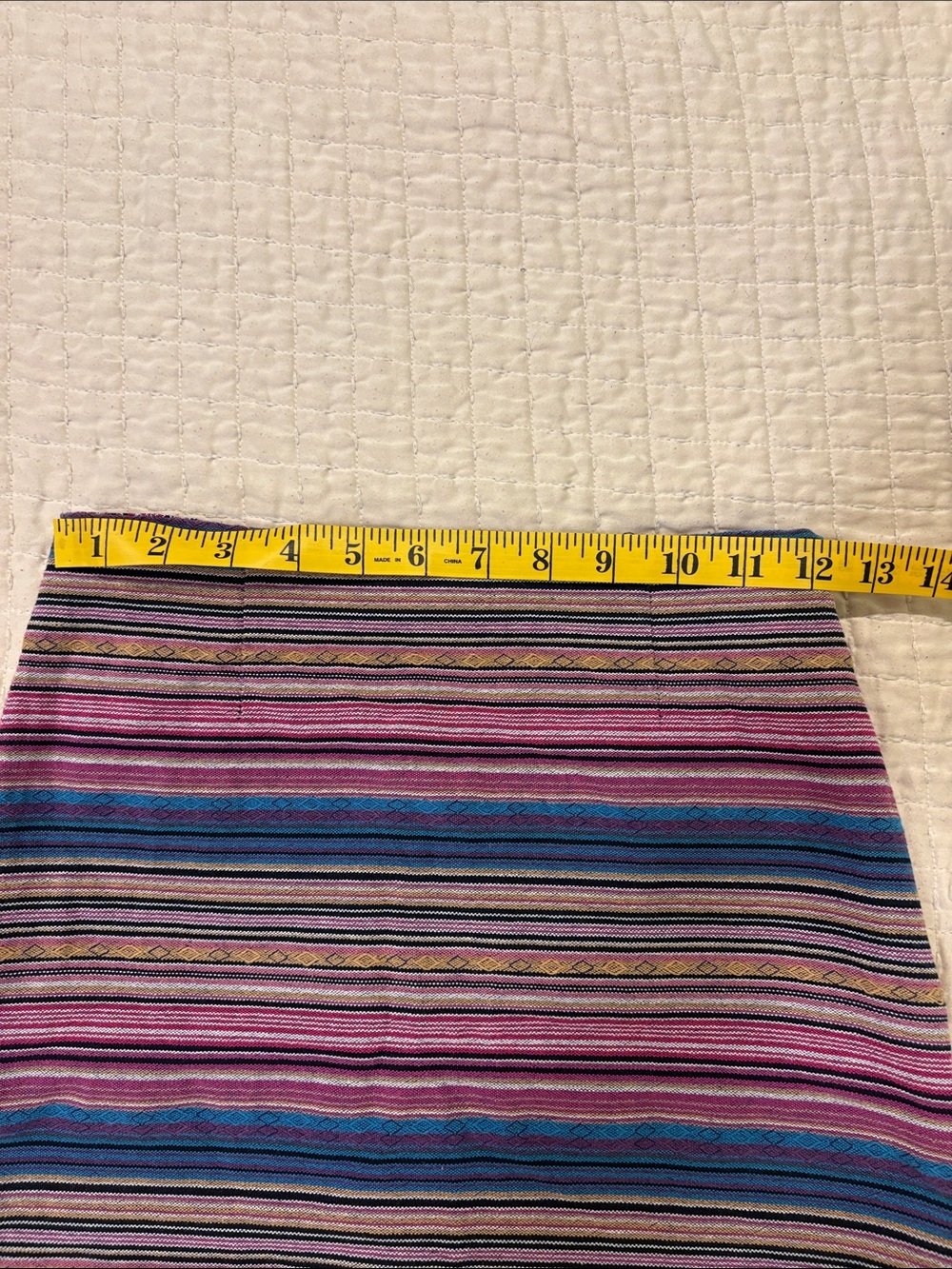 Kaisely Pink & Blue Striped Knit Mini Skirt Size Small - Picture 7 of 10